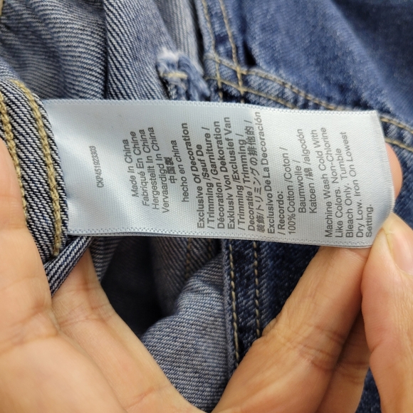 Madewell Patch Pocket V Neck Staight Ankle Zip Up Denim Jumpsuit Coveralls - Picture 9 of 12